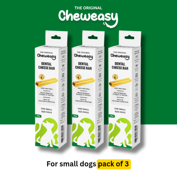 Cheweasy Small: Long-lasting Dental Chew for Dogs Pack Of 3